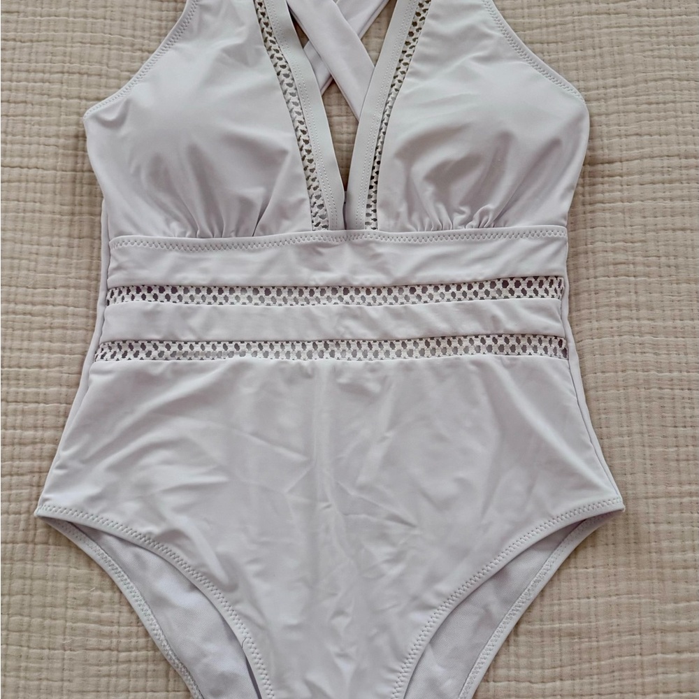 White One Piece Swimsuit